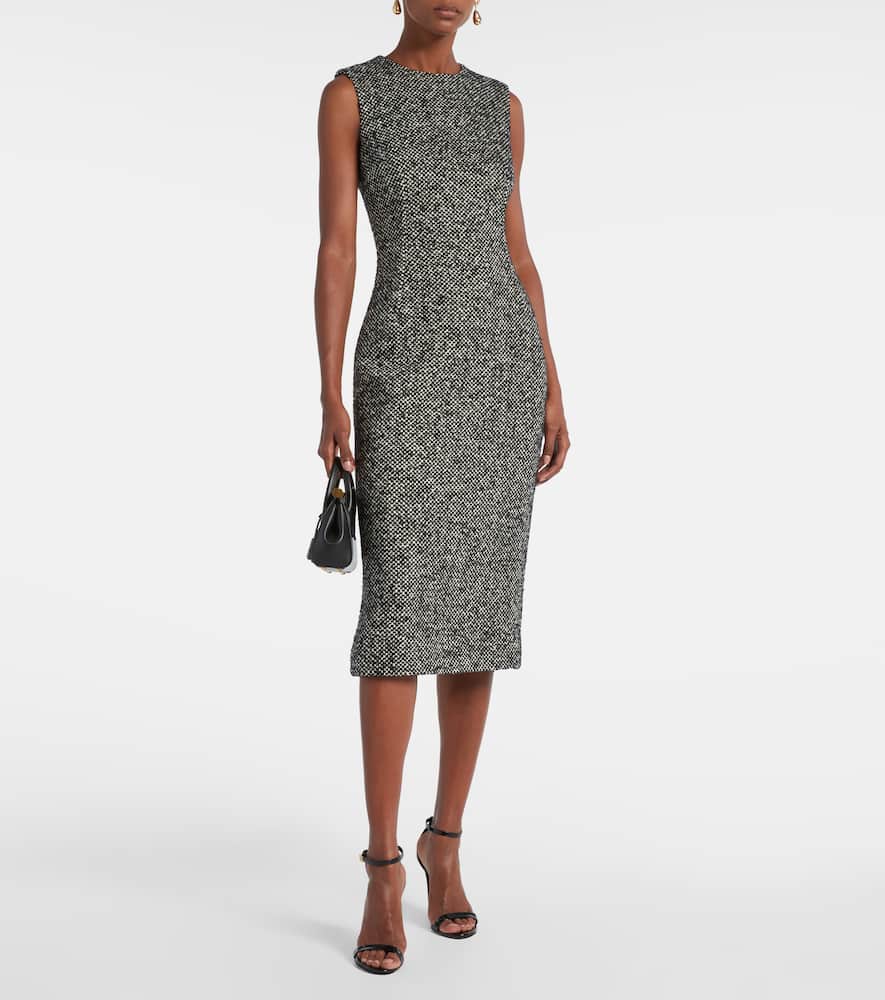 Dolce & Gabbana Sleeveless Midi Dress In Black
