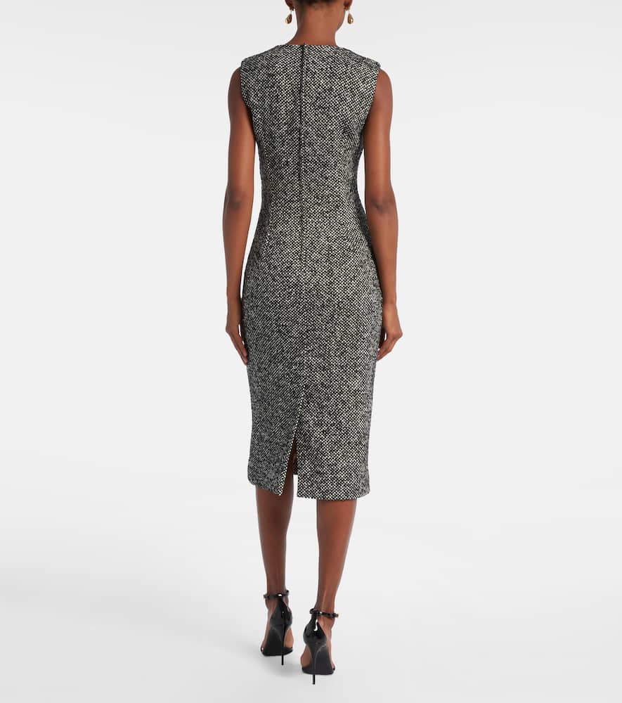Dolce & Gabbana Sleeveless Midi Dress In Black