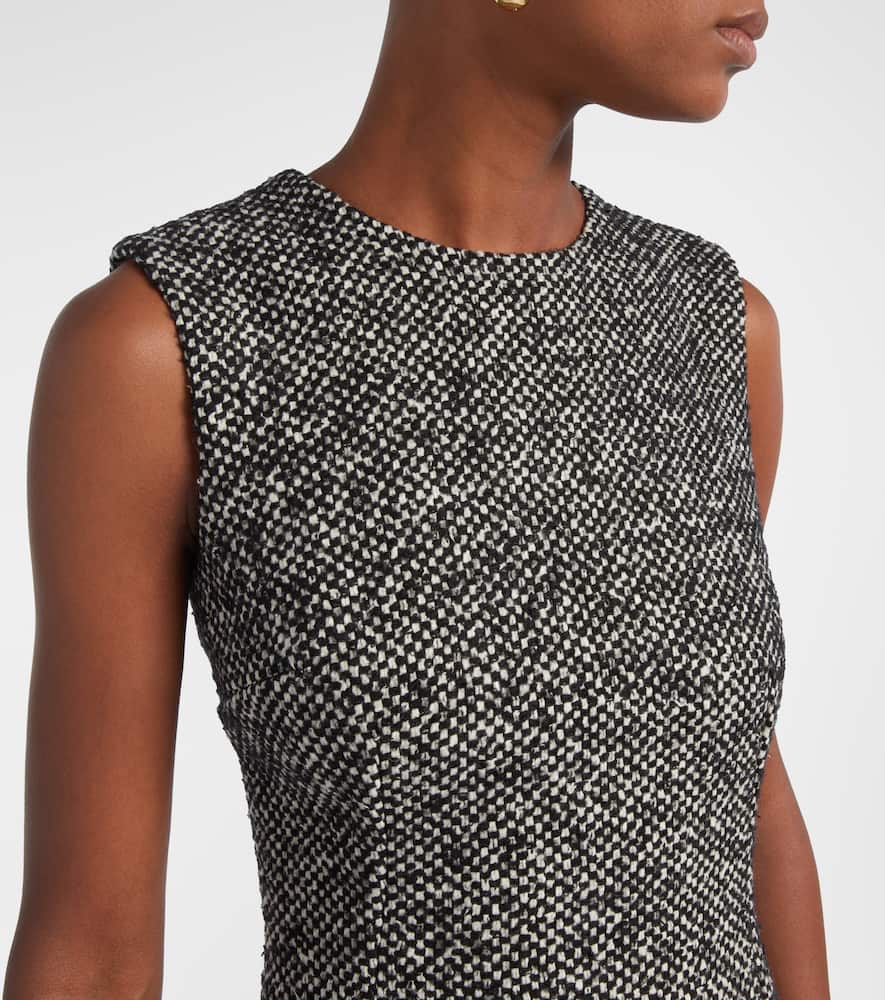 Dolce & Gabbana Sleeveless Midi Dress In Black