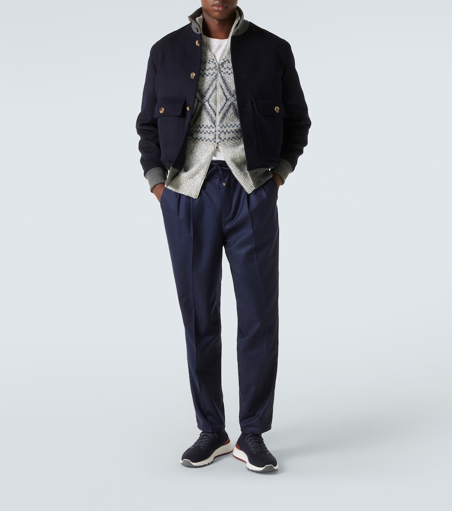  Brunello Cucinelli Brunello Cucinelli Pantalon Droit En Laine Vierge 