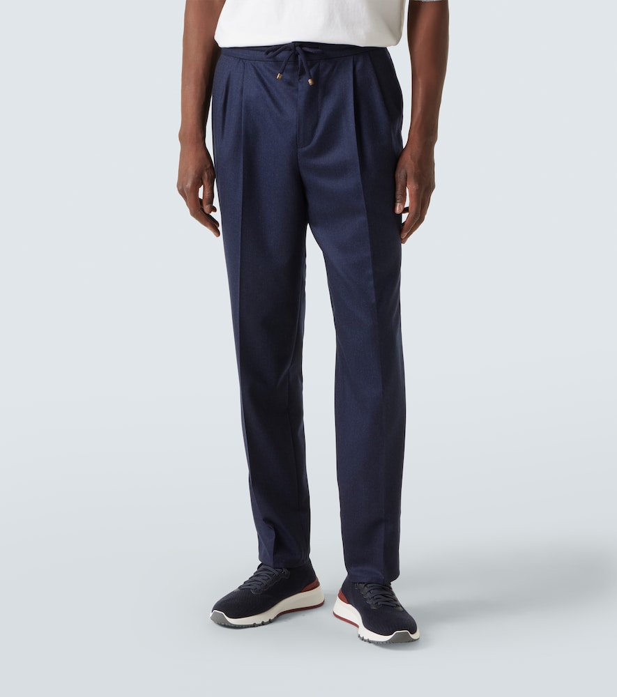  Brunello Cucinelli Brunello Cucinelli Pantalon Droit En Laine Vierge 