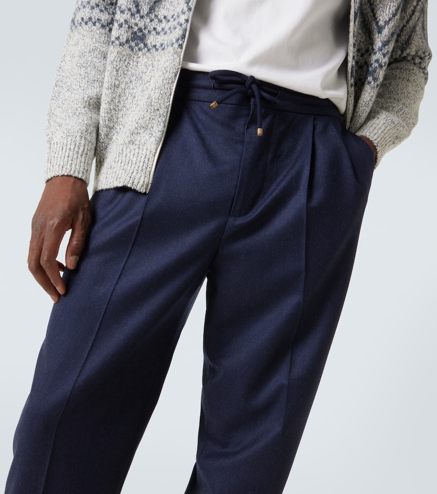 Virgin Wool Straight Pants