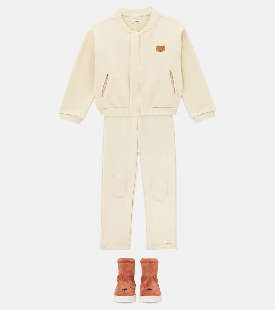 Donsje Jansan Embroidered Cotton-blend Jacket In Neutral
