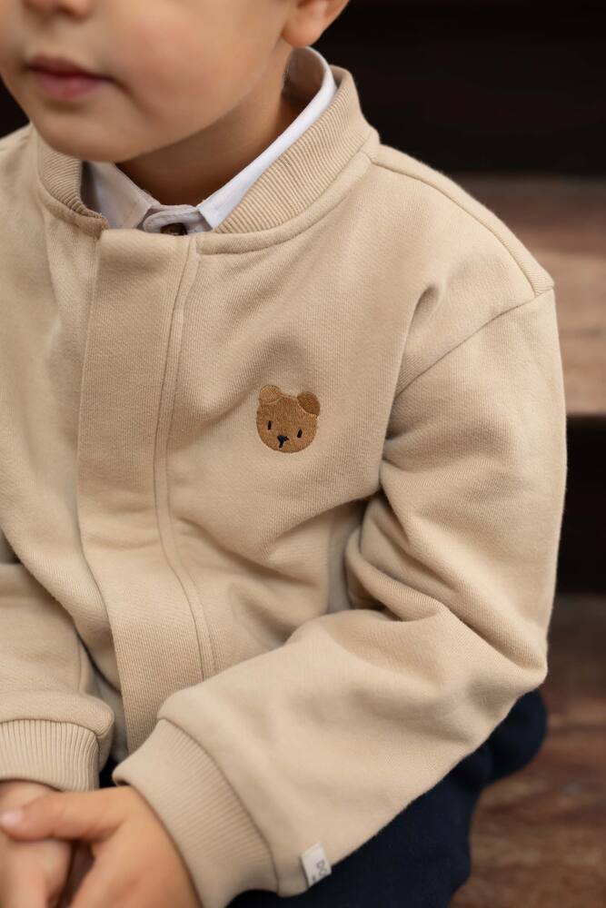 Donsje Jansan Embroidered Cotton-blend Jacket In Neutral
