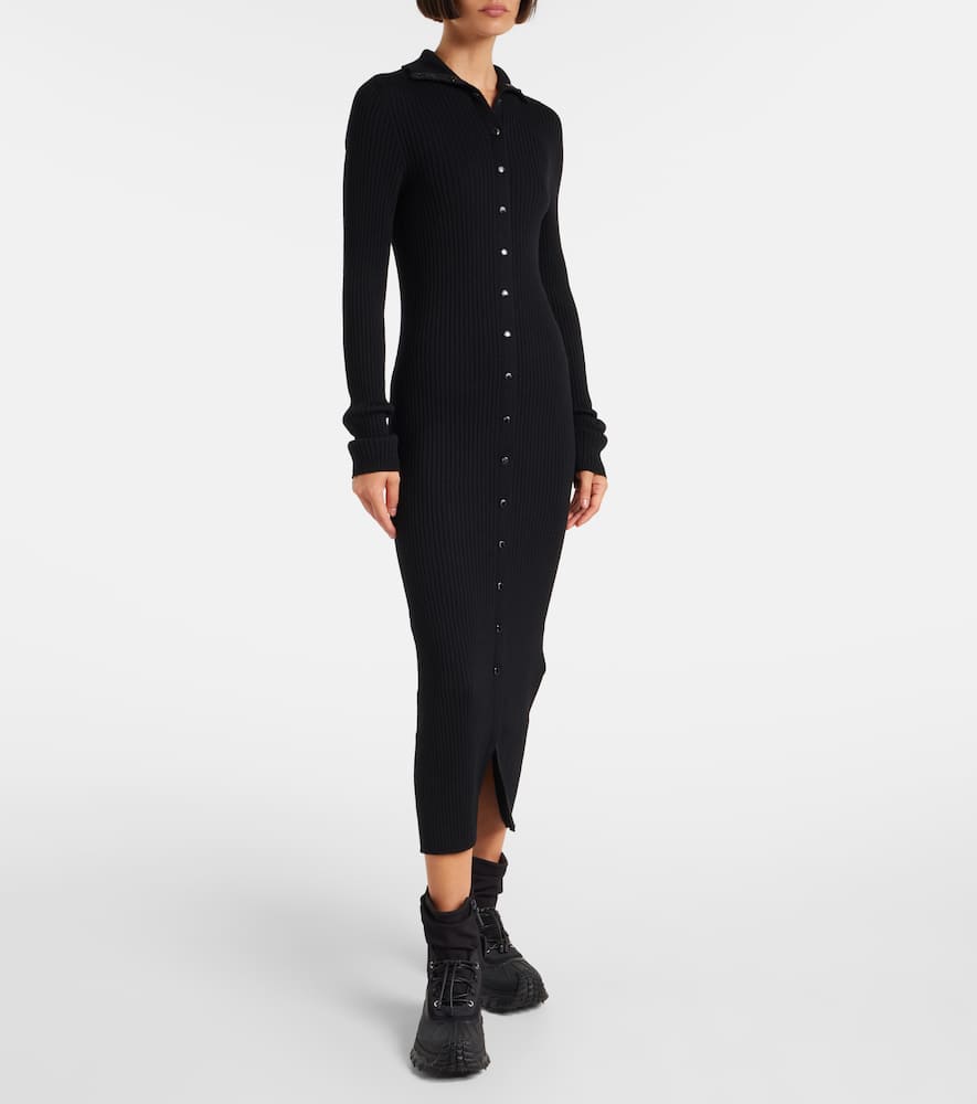 Moncler Genius X Ee72 By Edward Enninful Wool Turtleneck Dress In Black