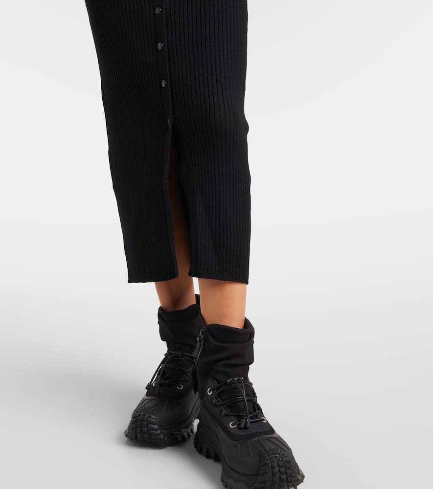 Moncler Genius X Ee72 By Edward Enninful Wool Turtleneck Dress In Black