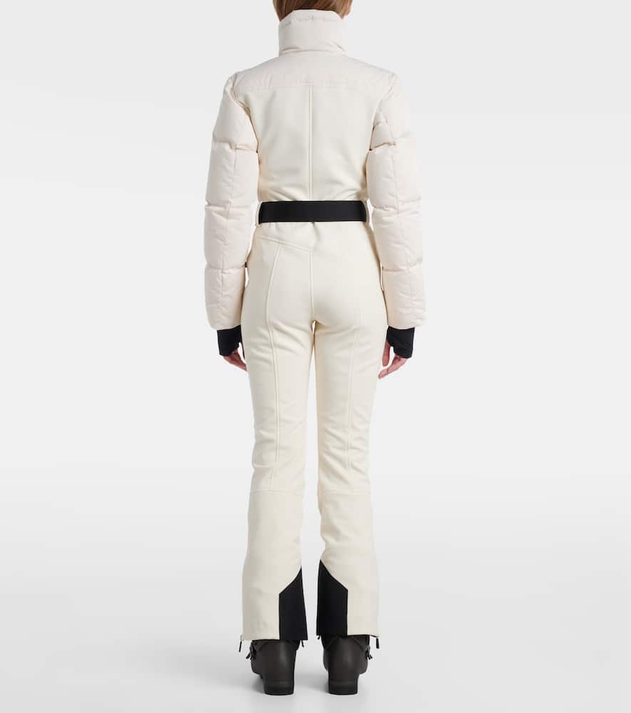 Moncler Technical Down Ski Suit In White