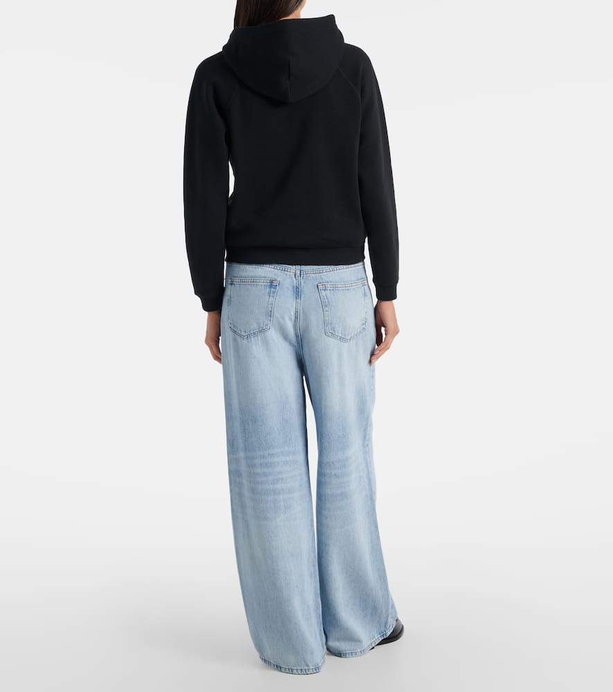 Polo Ralph Lauren Women's Shrunken Fit Fleece Hoodie Sweatshirt In Black