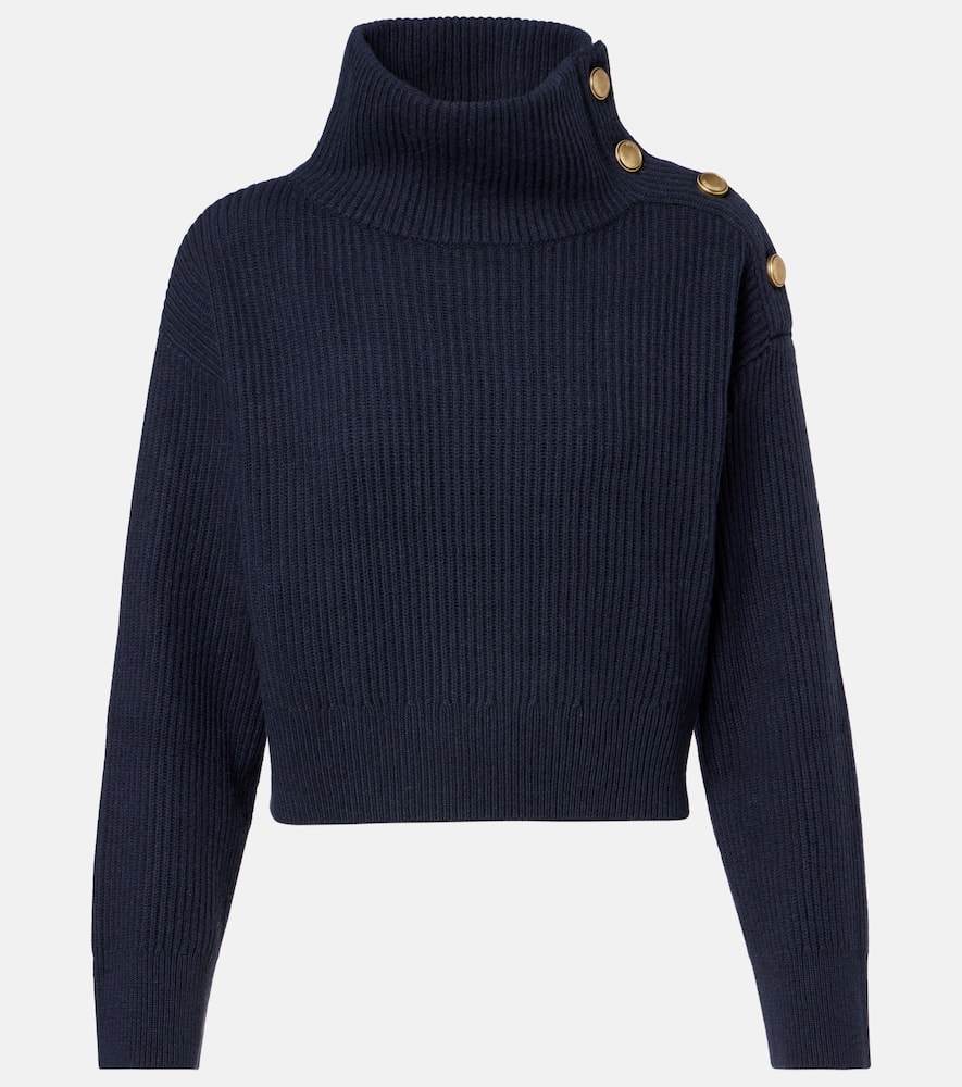 Brunello Cucinelli Wool, Cashmere, And Silk Sweater In Blue