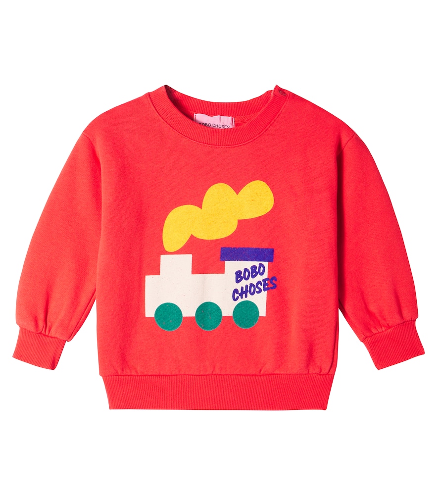 Bobo Choses Baby Bobo Choo Choo Cotton Sweatshirt In Red