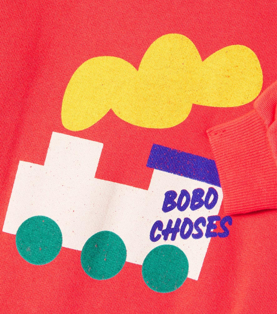 Bobo Choses Baby Bobo Choo Choo Cotton Sweatshirt In Red