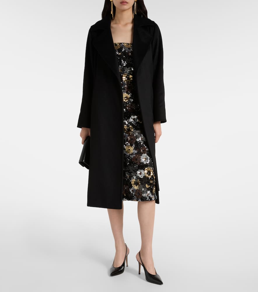 Max Mara Vacillo Sequined Midi Dress In Multi