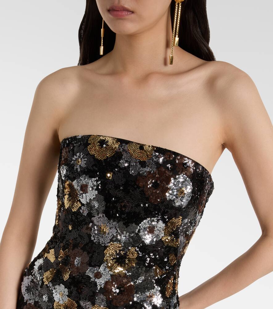 Max Mara Vacillo Sequined Midi Dress In Multi