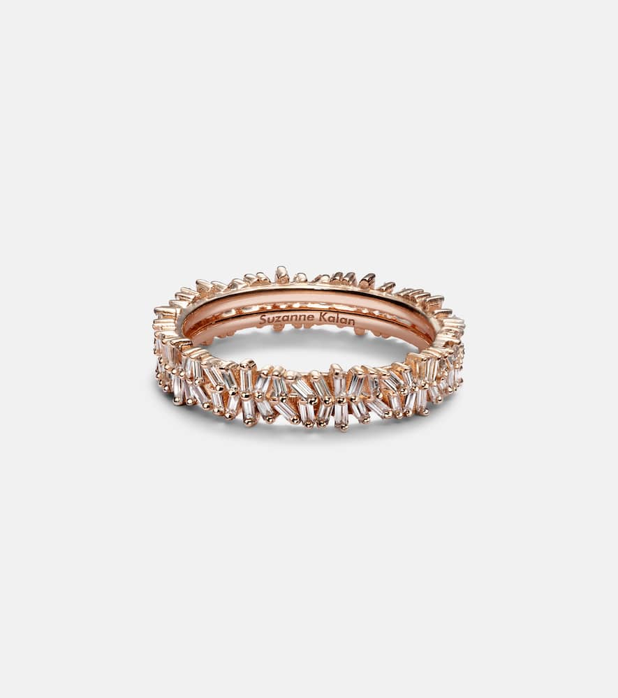 Mini 18kt rose gold tech ring jackets with diamonds