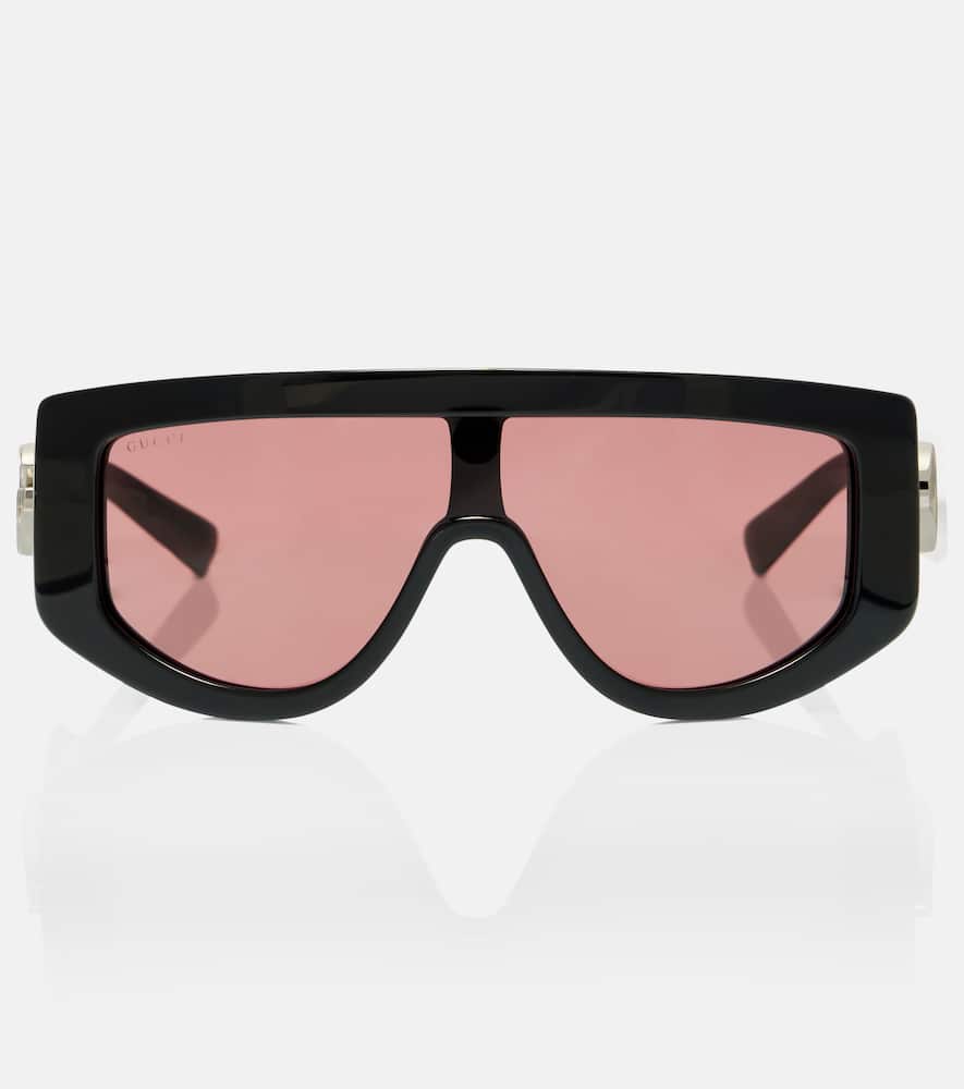 Gucci Rectangular Sunglasses In Black