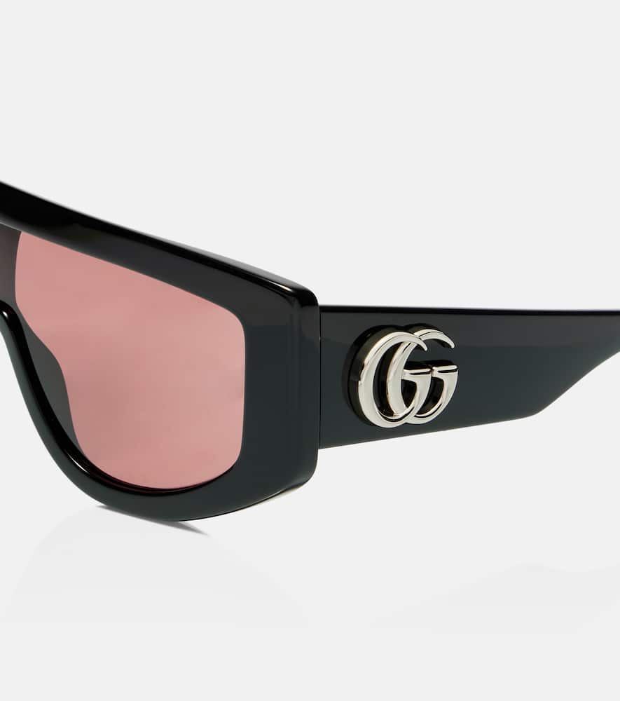 Gucci Rectangular Sunglasses In Black