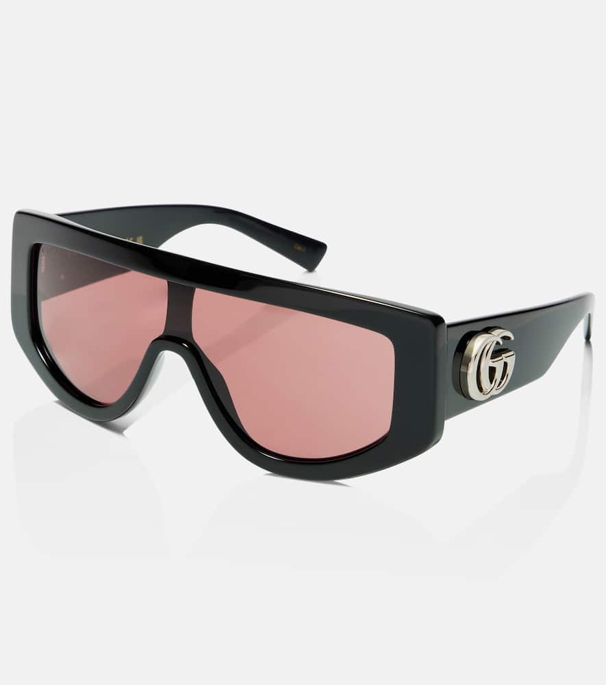 Gucci Rectangular Sunglasses In Black