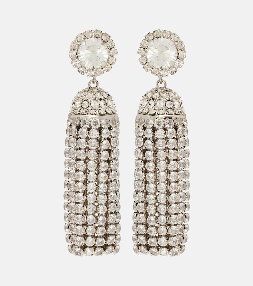 Rabanne Crystal-embellished drop earrings