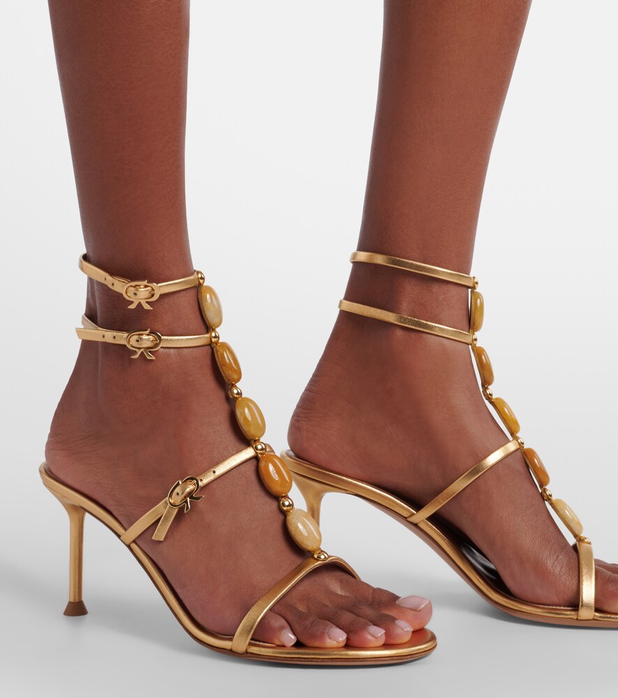 Gianvito Rossi Shanti 70 embellished leather sandals