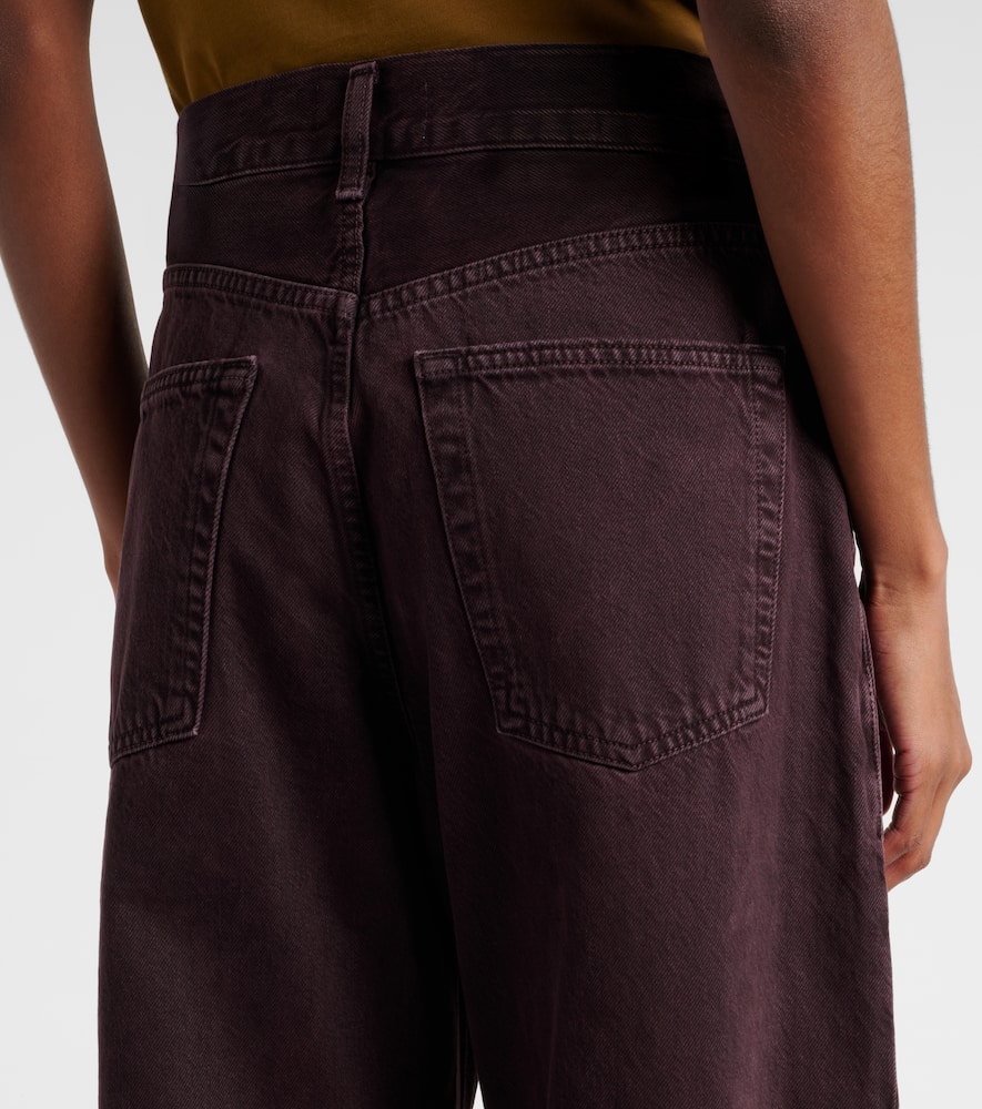Agolde Sefton High-rise Barrel-leg Jeans In Brown