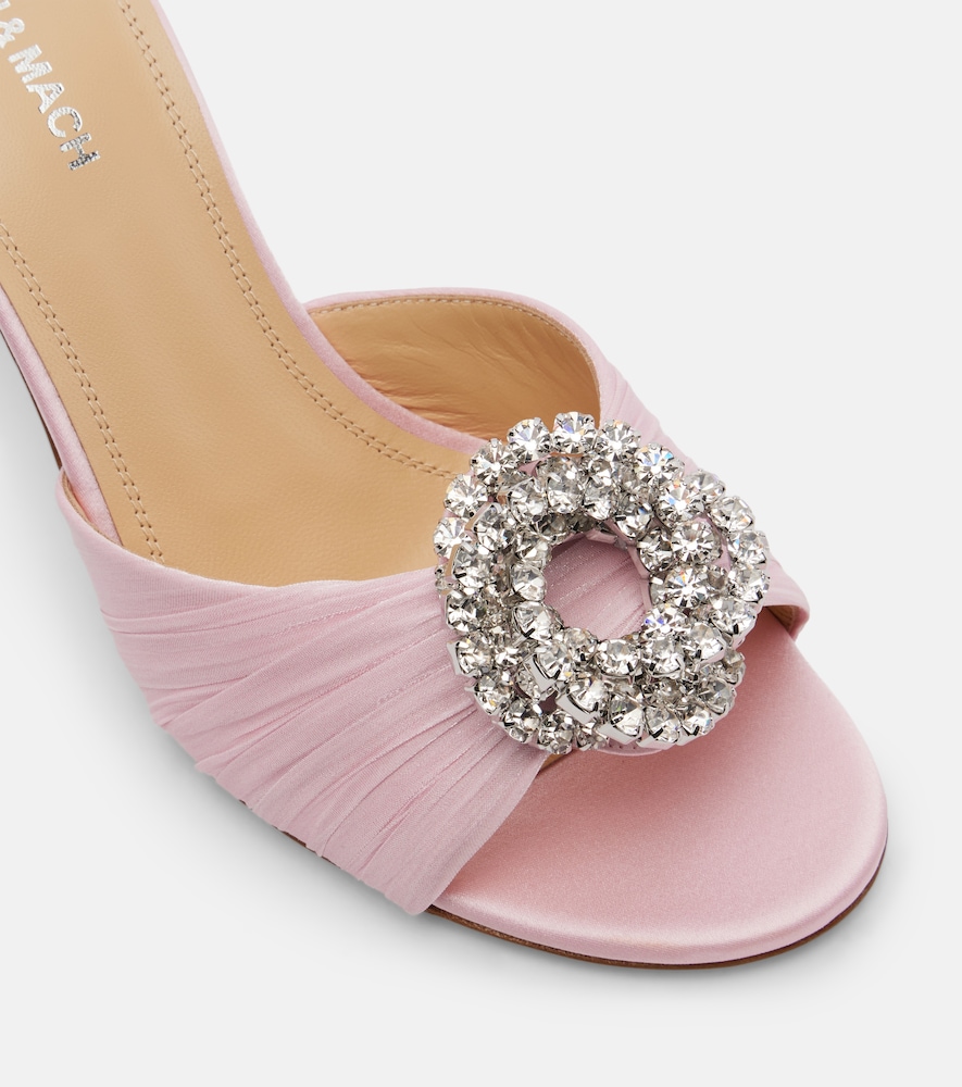  Mach & Mach Mach & Mach Galaxy 85 Embellished Satin Mules 