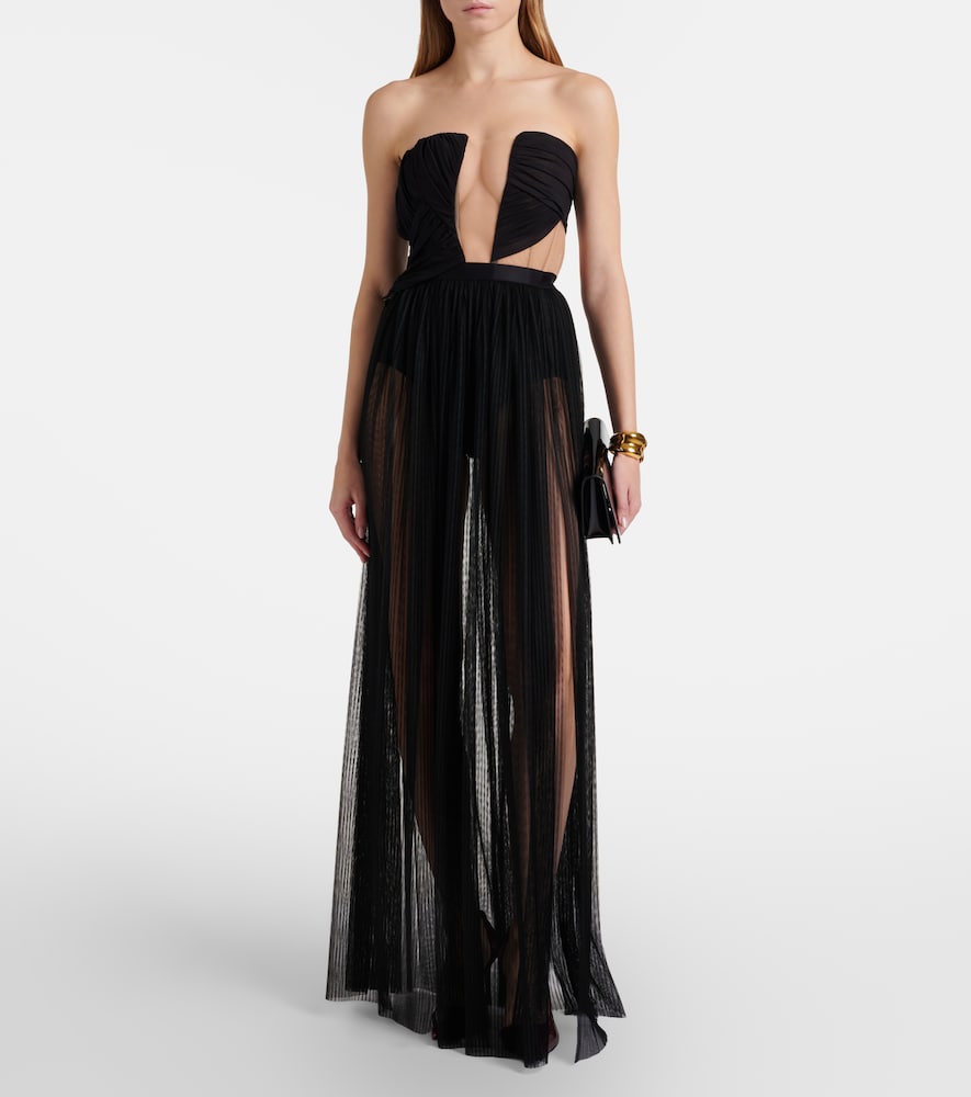Nensi Dojaka Semi-sheer gown