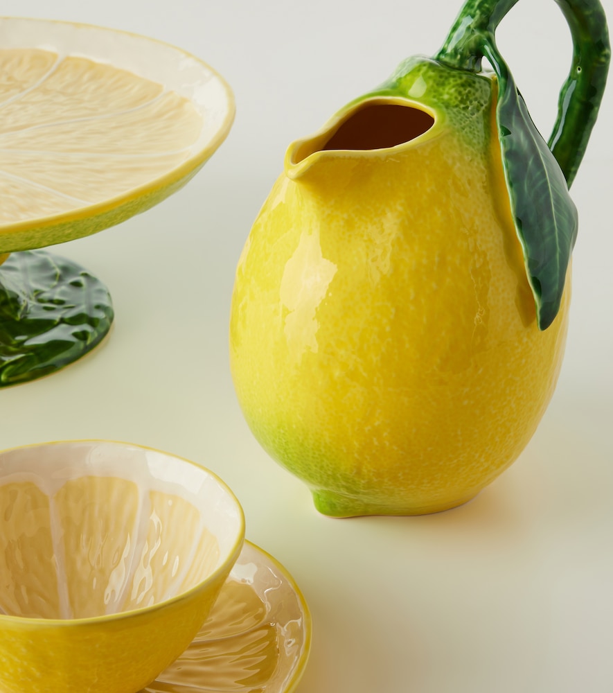  Bordallo Pinheiro Bordallo Pinheiro Lemon Earthenware Pitcher 