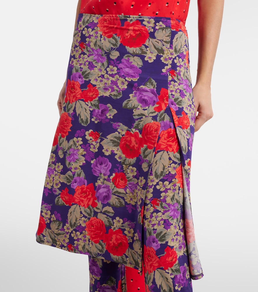  Acne Studios Acne Studios Intessa Floral Midi Skirt 