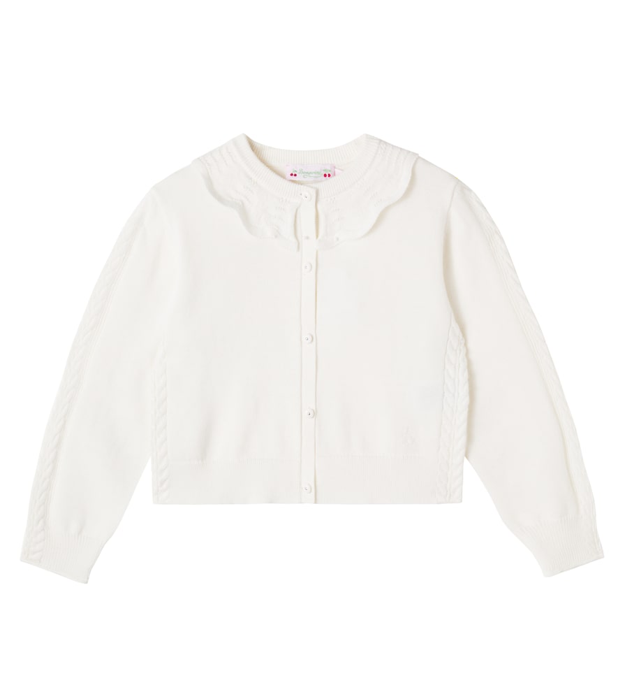 Bonpoint White Lueur Cotton And Cashmere Cardigan Y Size 12 - Mytheresa