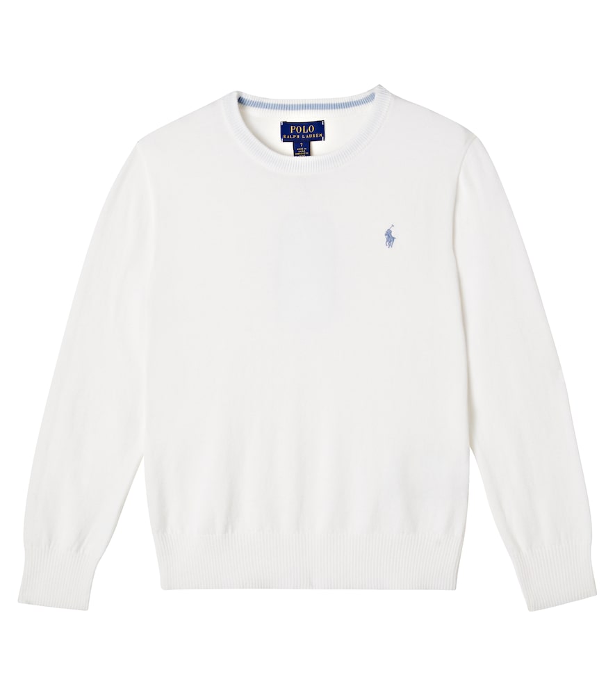 Polo Ralph Lauren Kids Bambino Polo Ralph Lauren Pullover In Cotone Bianco Y Taglia 1,5- Mytheresa