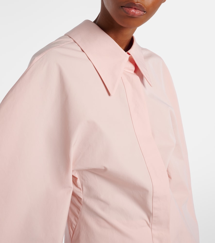  Givenchy Givenchy Camisa De Algodón Con Mangas Abullonadas 