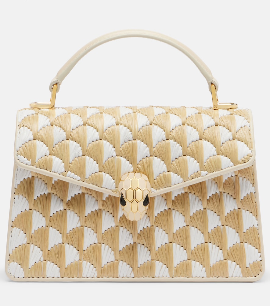 Borsa Serpenti Forever Mini in rafia