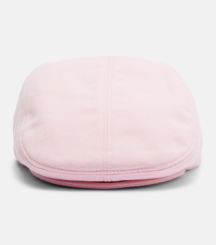 Ruslan Baginskiy Embroidered Newsboy Cap In Pink