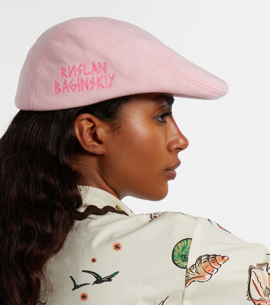 Ruslan Baginskiy Embroidered newsboy cap