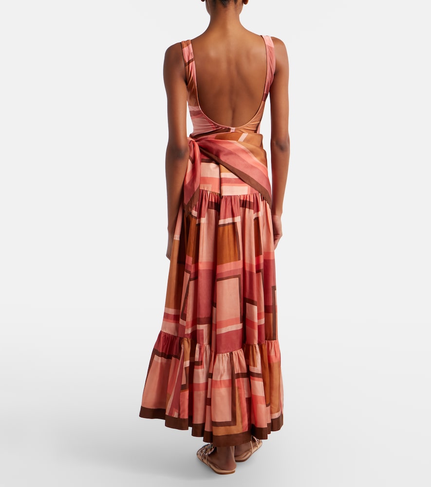  Zimmermann Zimmermann Como Printed Silk Maxi Skirt 
