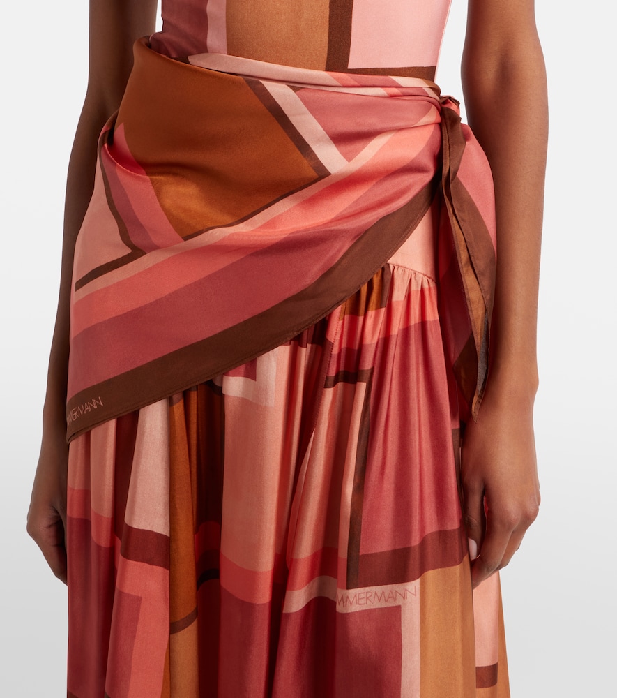  Zimmermann Zimmermann Como Printed Silk Maxi Skirt 