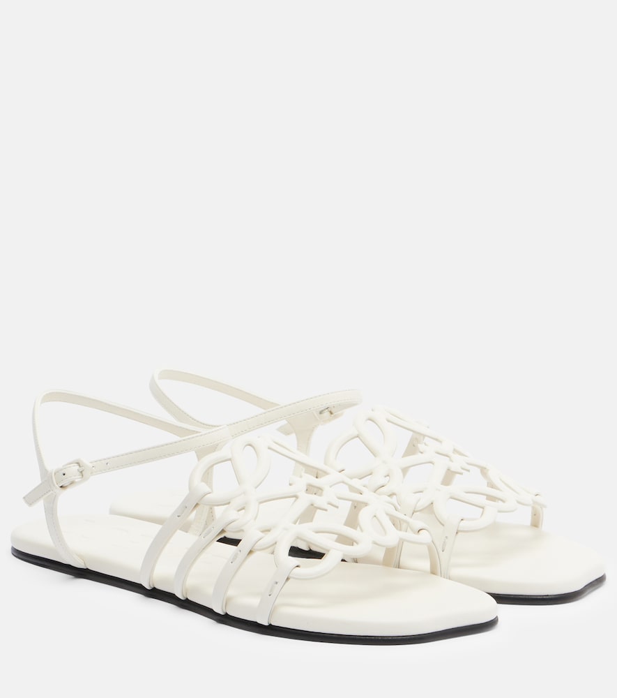 Loewe Paula's Ibiza Petal Anagram leather sandals
