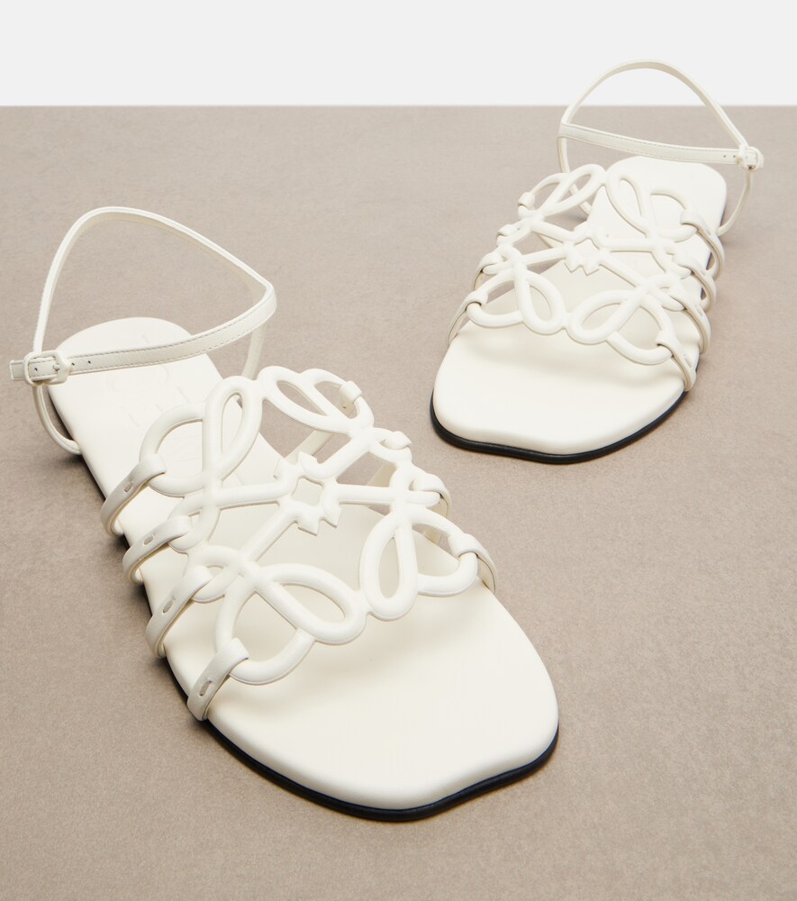  Loewe Loewe Paula's Ibiza Sandalen Petal Anagram Aus Leder 