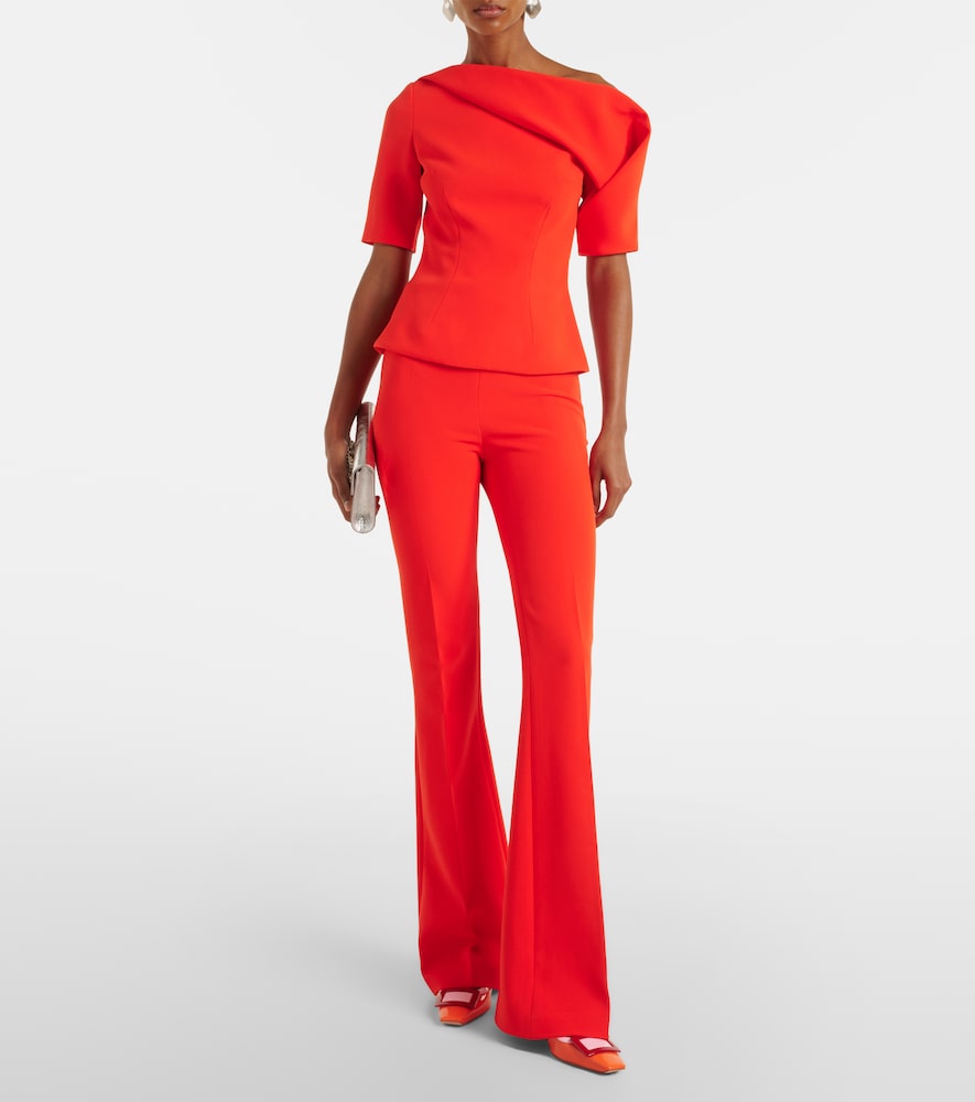  Safiyaa Safiyaa Alexa Crãªpe Flared Pants 