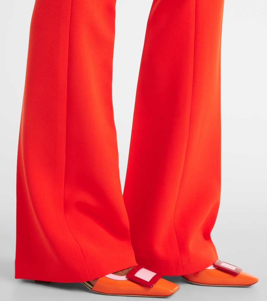  Safiyaa Safiyaa Alexa Crãªpe Flared Pants 