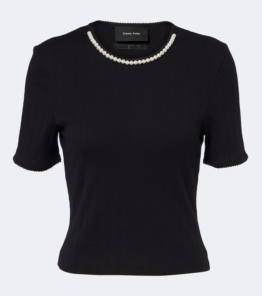 Verziertes Top aus Pointelle-Strick