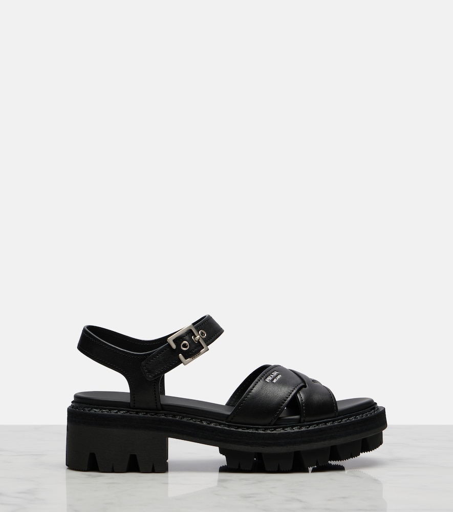  Prada Prada Leather Sandals 