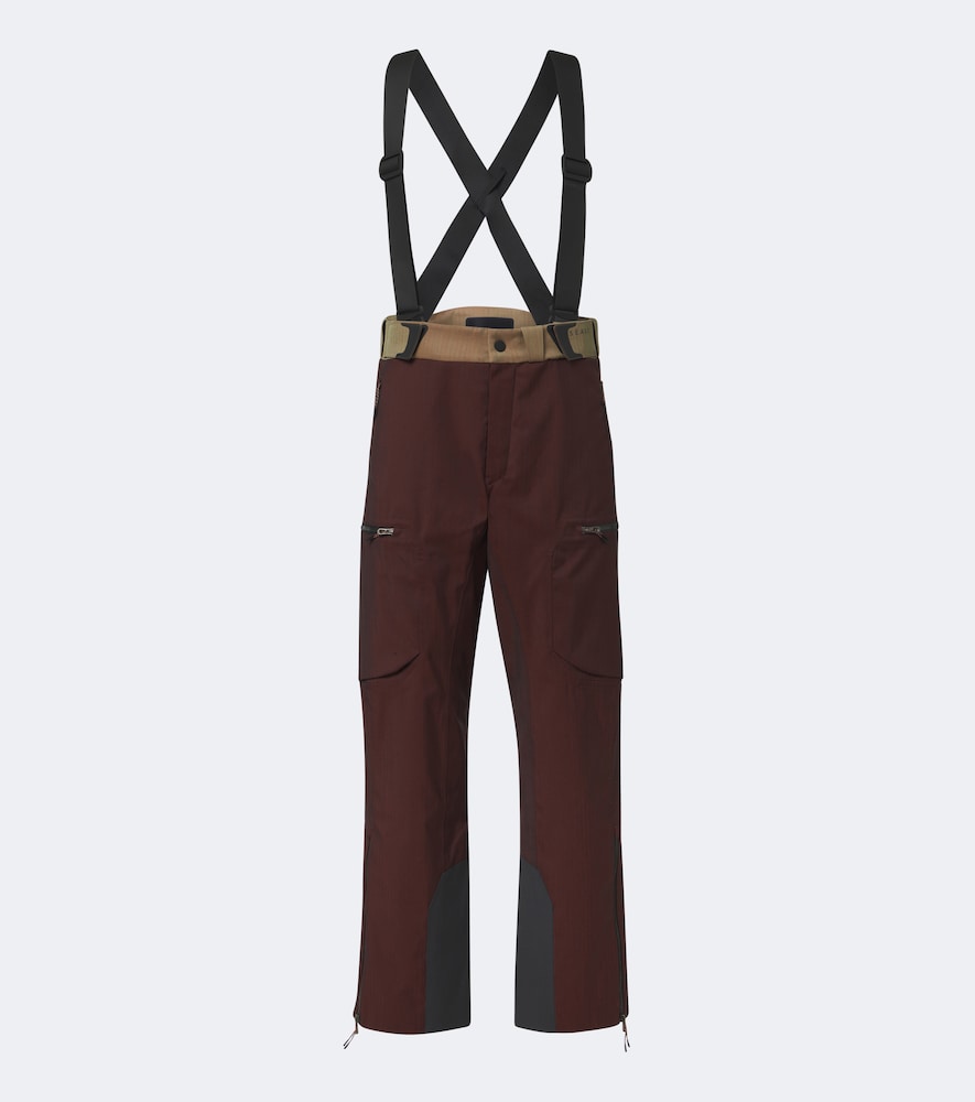 Sease Trace 2.0 Wool-blend Ski Salopettes In Burgundy
