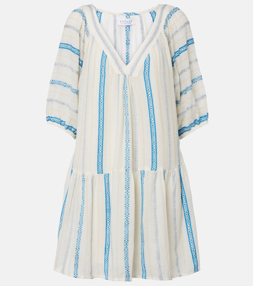 Velvet Selita tiered cotton jacquard minidress | Thumbnail 6 Velvet Selita tiered cotton jacquard minidress | Thumbnail 6