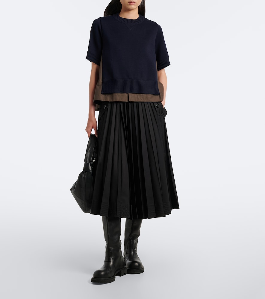 Cotton And Cashmere-Blend Top