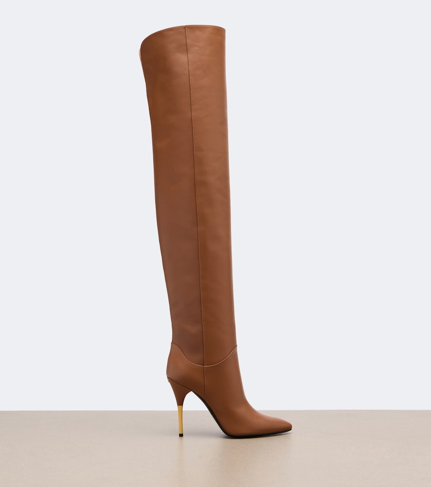Garavani Deboot Leather Over-The-Knee Boots