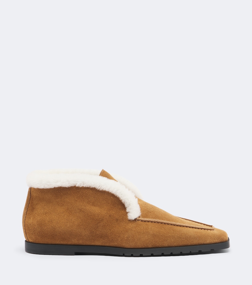 Shearling-Lined Ankle Boots