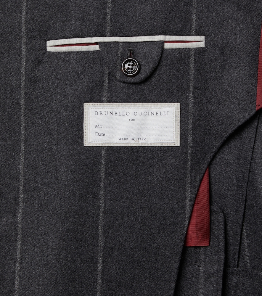 Chalk Stripe Wool, Silk, And Cashmere Suit