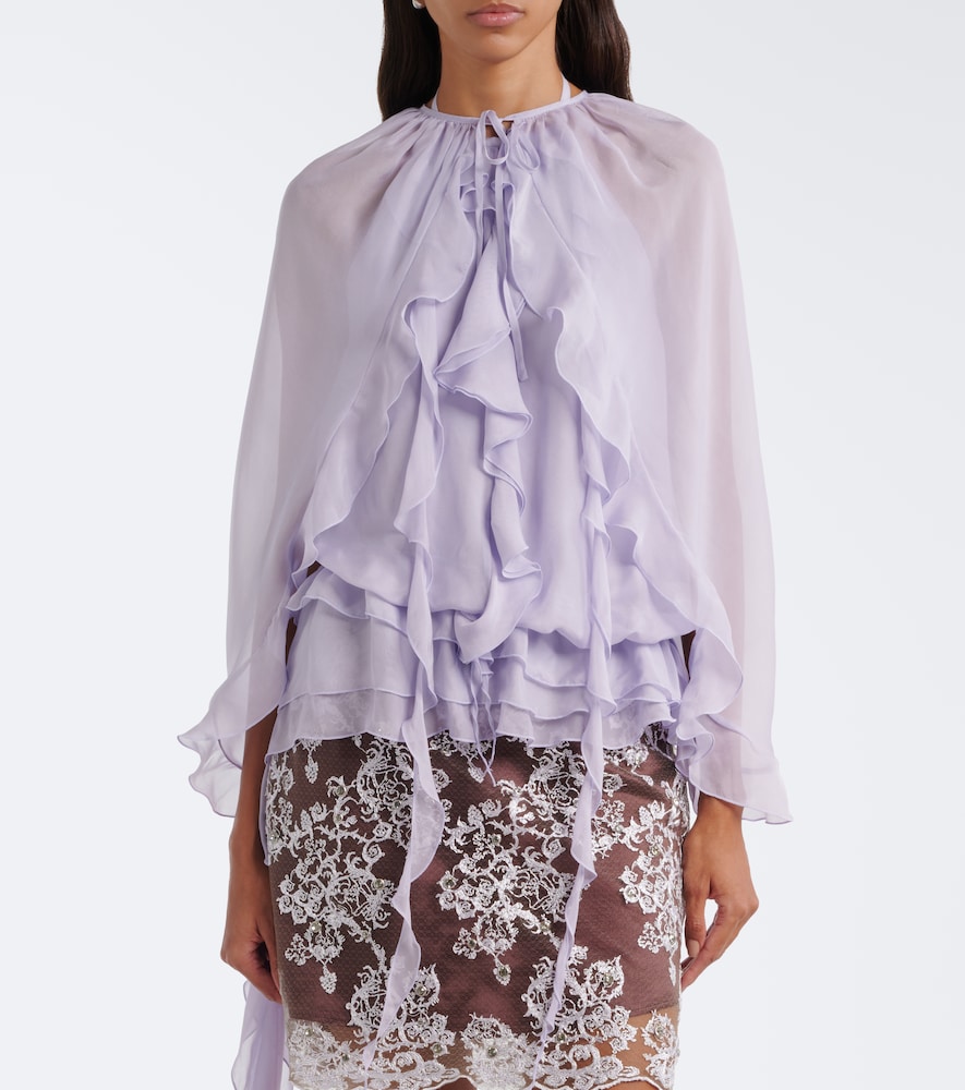 Ruffled Chiffon Blouse