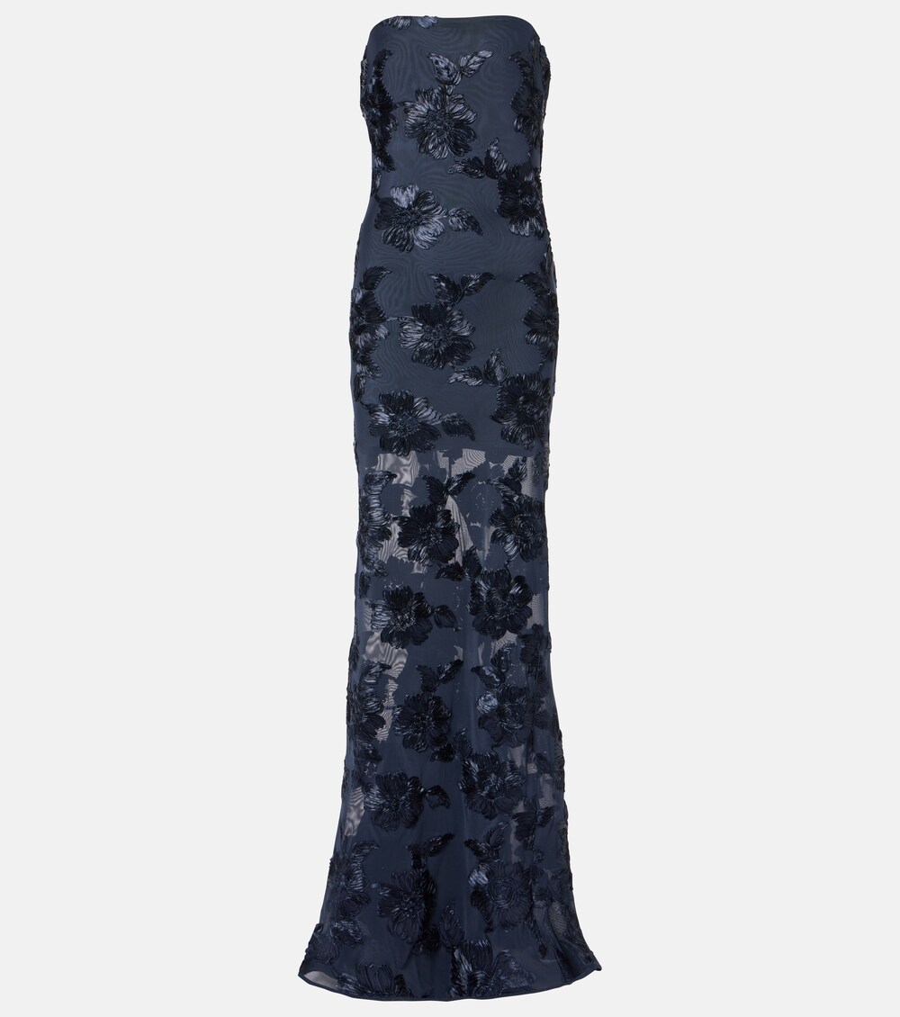 3D mesh maxi dress, image 2 of 7